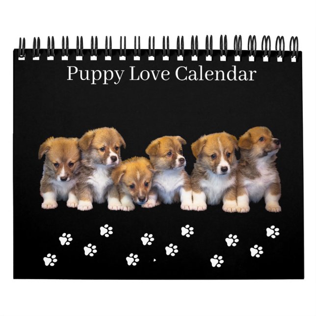 Calendario Small Size Puppy Love Calendar (Tapa)