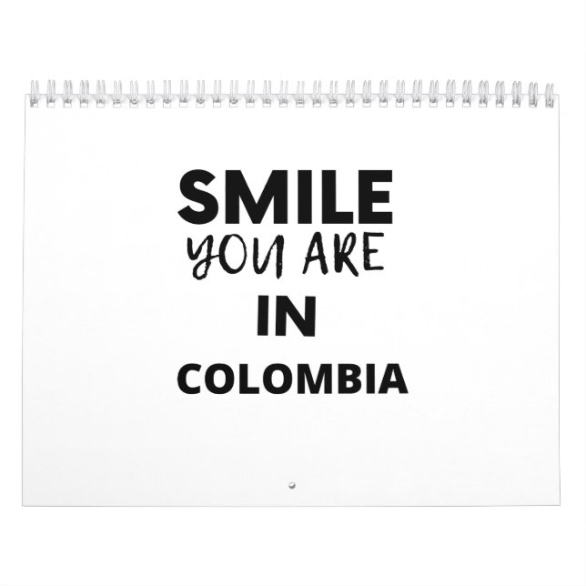 Calendario SMILE YOU ARE IN Colombia (Tapa)
