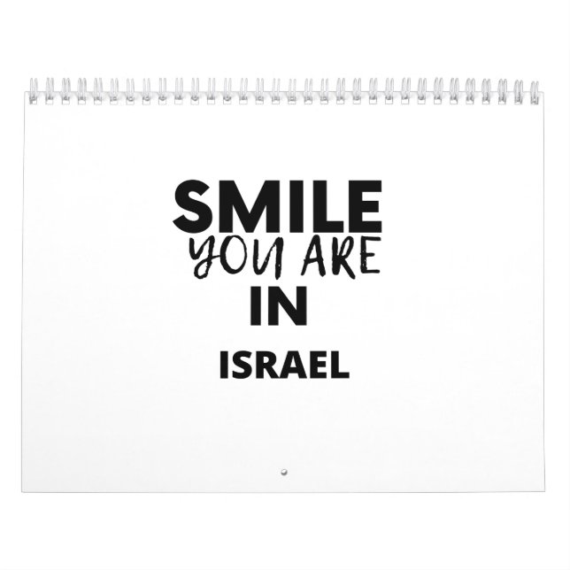 CALENDARIO SMILE YOU ARE IN  ISRAEL (Tapa)