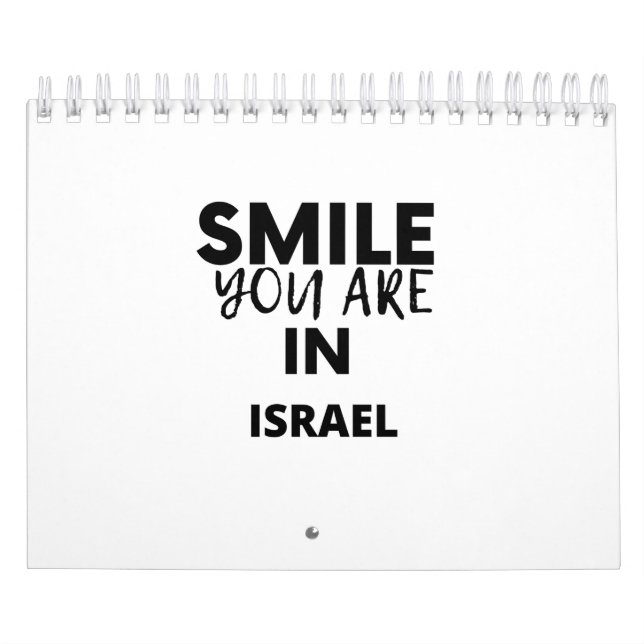 CALENDARIO SMILE YOU ARE IN  ISRAEL (Tapa)