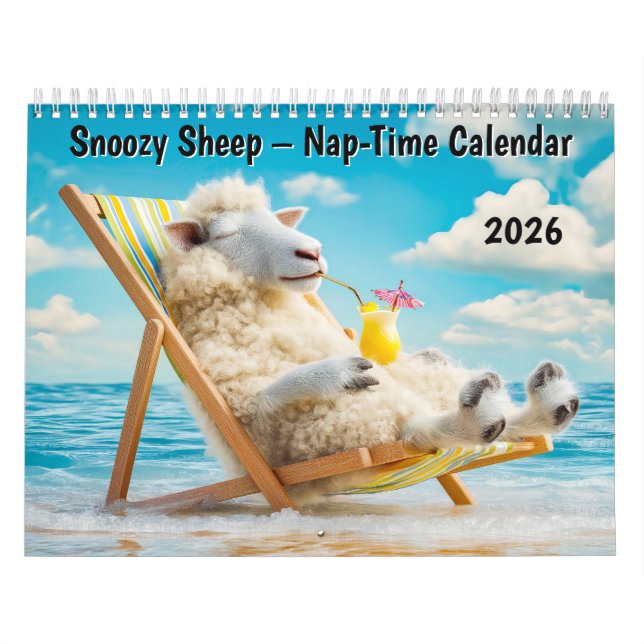 Calendario Snoozy Sheep – 2026 Nap-Time Calendar (Tapa)