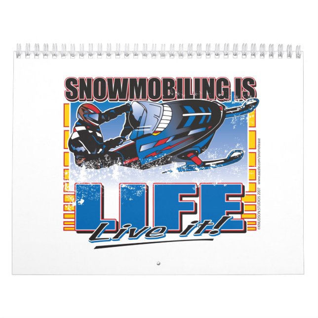 Calendario SNOWMOBILING-SER-VIDA-zazz (Tapa)