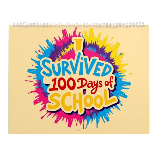 Calendario Sobreviví a 100 días de colegio (Tapa)