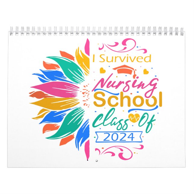 Calendario Sobreviví A La Clase De Escuela De Enfermería De 2 (Tapa)