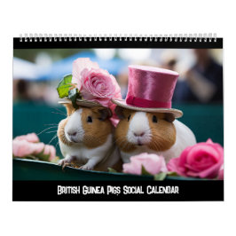 Calendario Social de Cerdos de Guinea Británica