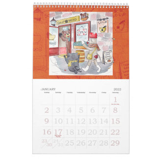 Calendario Sock monkey and his friends calendar 2022