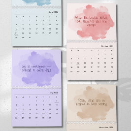 Calendario Soft Pastel Inspirational Art Calendar