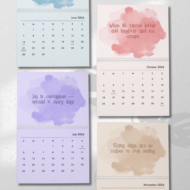 Calendario Soft Pastel Inspirational Art Calendar (Subido por el creador)