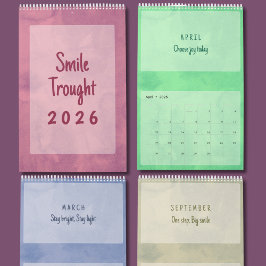 Calendario Soft Pastel Inspirational Art Calendar