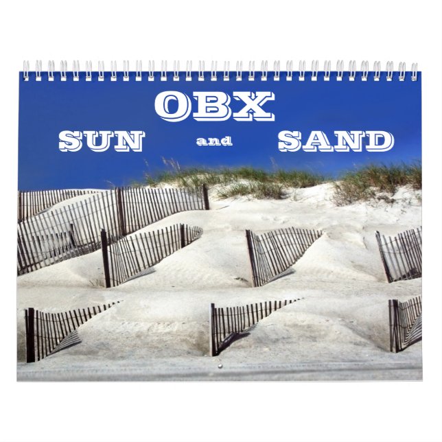 Calendario Sol OBX y arena (Tapa)
