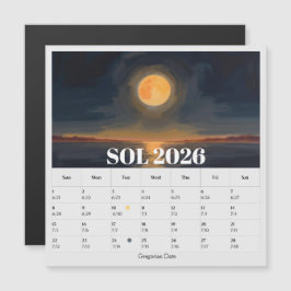 Calendario sol Zodíaco de Fases Lunares de 13 Mese