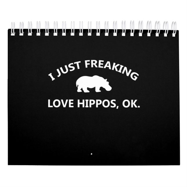 Calendario Solo me encanta el regalo de Hippos (Tapa)
