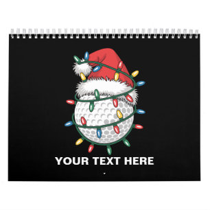 Calendario Sombrero de Santa con luces de Navidad personaliza