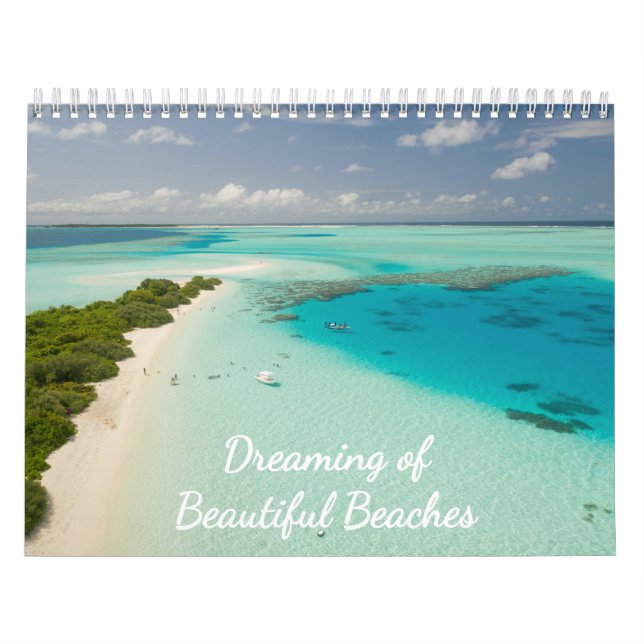 Calendario Soñando de hermosas playas 2026 (Tapa)