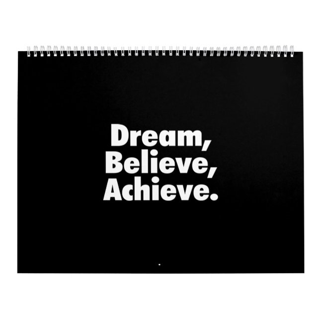 Calendario soñar con alcanzar (Tapa)