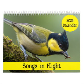 Calendario Songs in Flight: 2026 Bird Photography Calendar