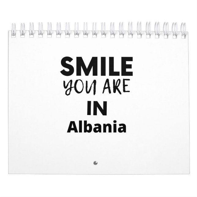 CALENDARIO SONRISA QUE ESTÁS EN ALBANIA (Tapa)