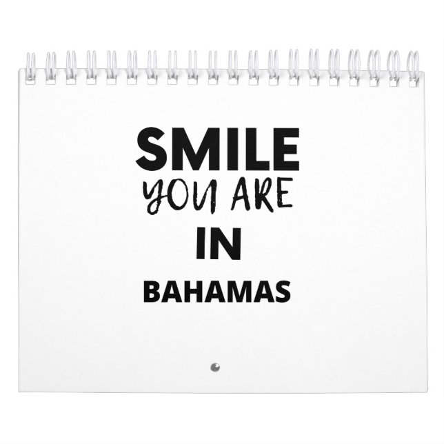 CALENDARIO SONRISA QUE ESTÁS EN BAHAMAS (Tapa)