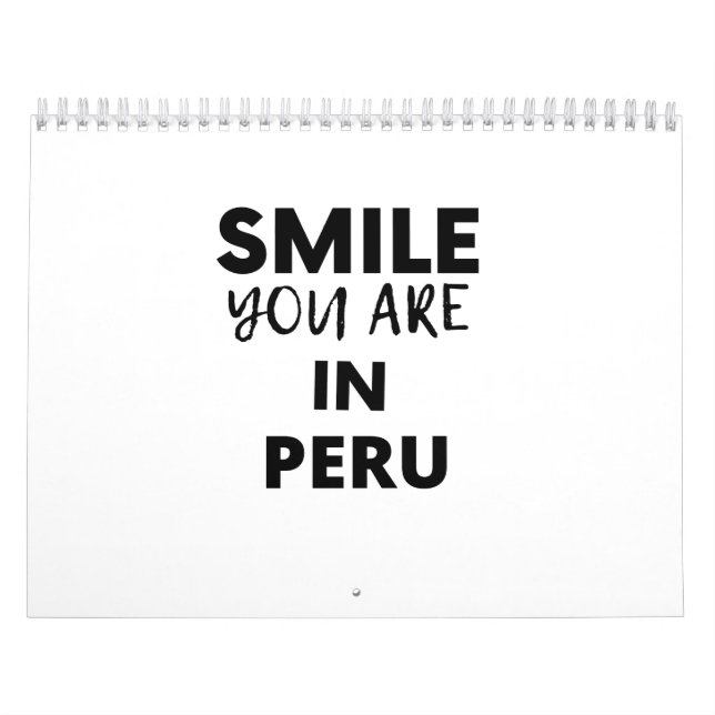 Calendario SONRISA QUE ESTÁS EN EL Perú (Tapa)