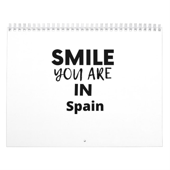 Calendario SONRISA QUE ESTÁS EN España (Tapa)