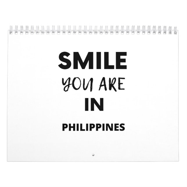 CALENDARIO SONRISA QUE ESTÁS EN FILIPINAS (Tapa)