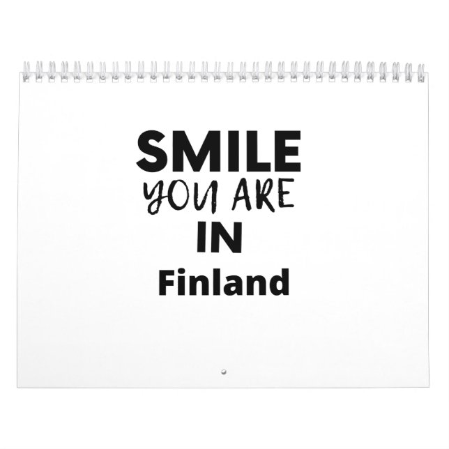 Calendario SONRISA QUE ESTÁS EN Finlandia (Tapa)