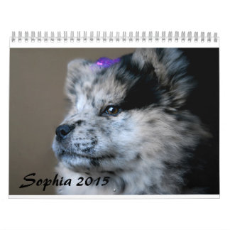 Calendario Sophia 2015 Personalizado Chow Calendar