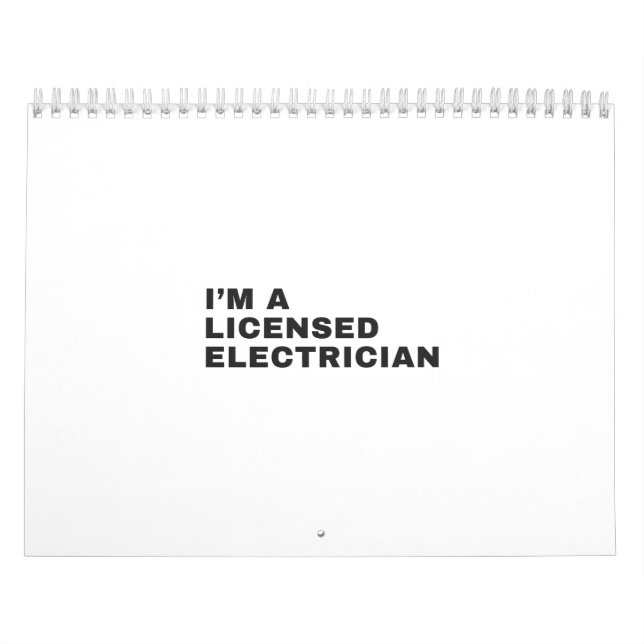 CALENDARIO SOY UN ELECTRICANO CON LICENCIA (Tapa)