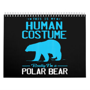 Calendario Soy Un Oso Polar Este Es Mi Amante Animal Humano