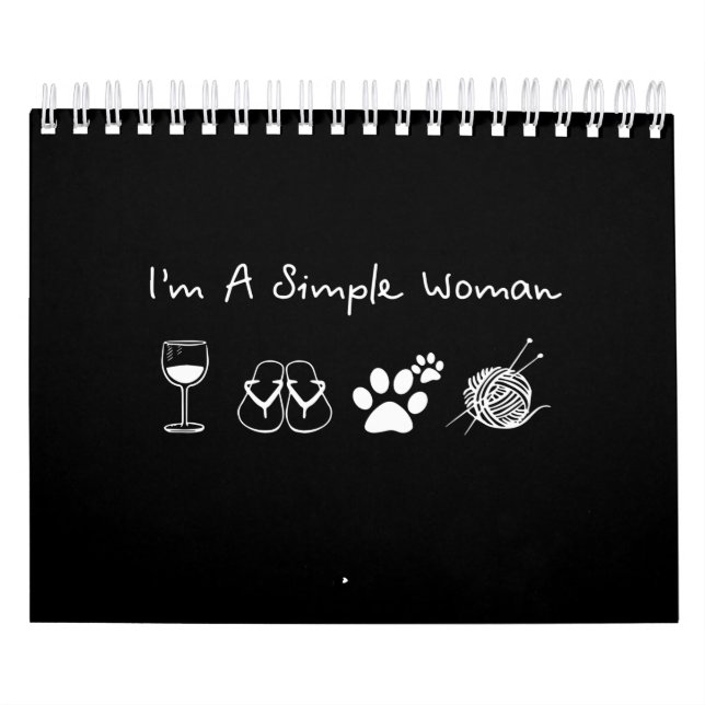 Calendario Soy un simple Chica| Amante crochet (Tapa)