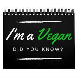 Calendario ¿Soy vegano@ lo sabías? | Soy vegano, ¿sabes?