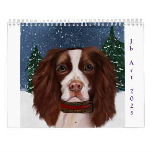 CALENDARIO SPANIEL DE MUELLER INGLÉS 