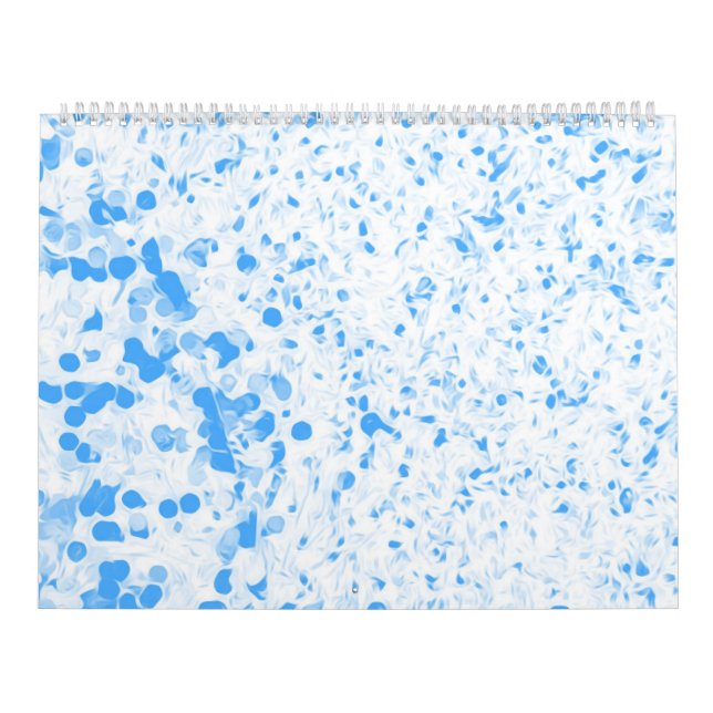 Calendario Splatter Texture - Blue (Tapa)