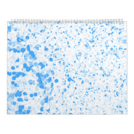 Calendario Splatter Texture - Blue