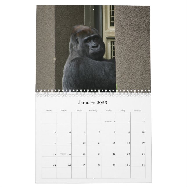 Calendario Sr. Silverback (Jan 2026)