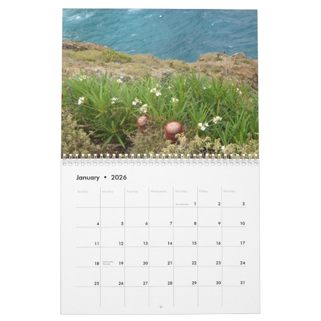 Calendario St John, USVI (Jan 2026)