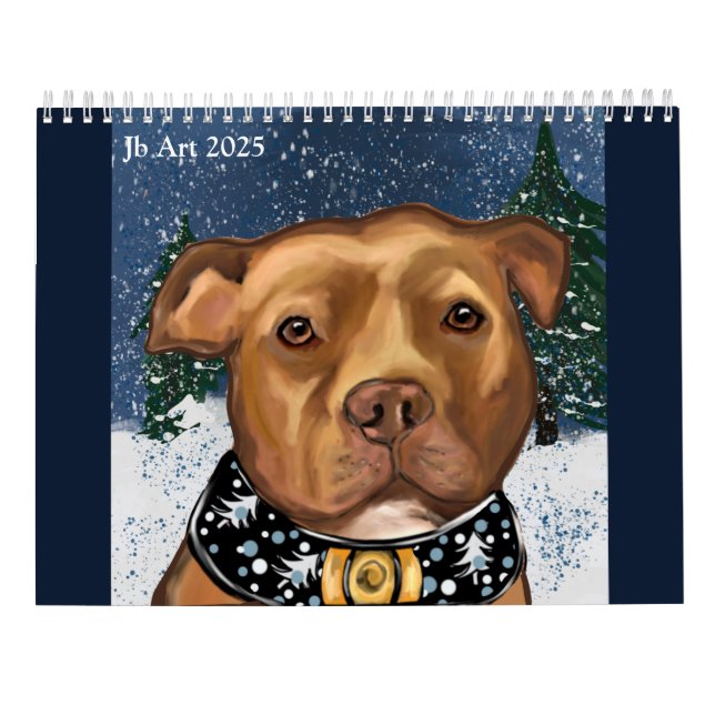 CALENDARIO STAFFORDSHIRE ESTADOUNIDENSE TERRIER CALENDAR (Reverso)