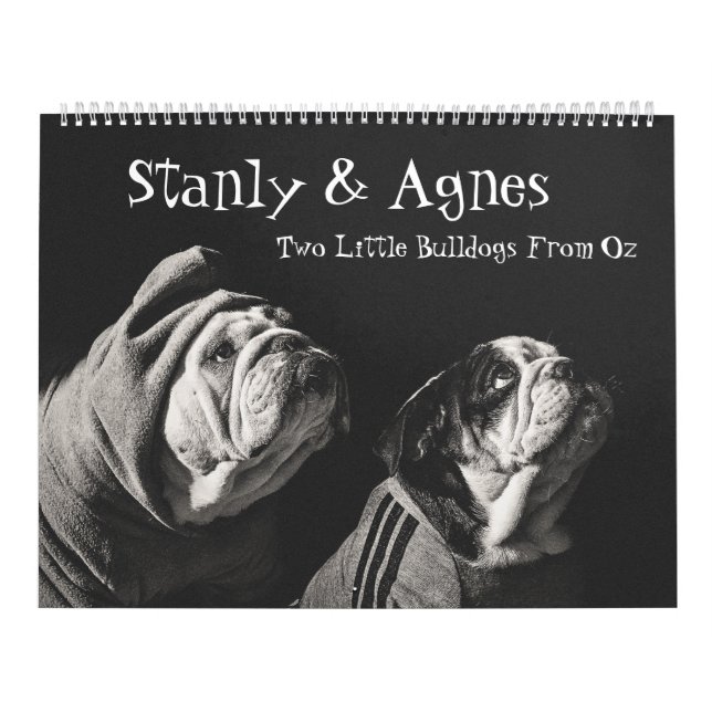 Calendario Stanly & Agnes - Dos Pequeños Bulldoges De Oz (Tapa)