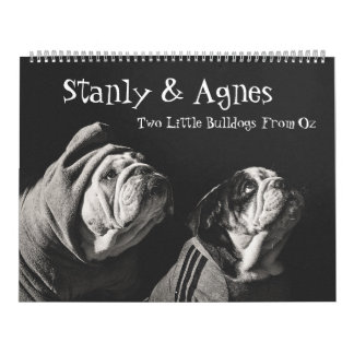 Calendario Stanly & Agnes - Dos Pequeños Bulldoges De Oz