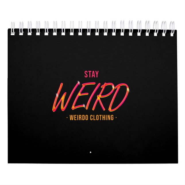 Calendario Stay Weird (Tapa)