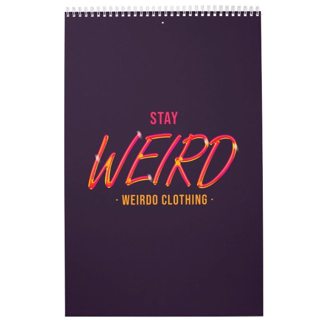 Calendario Stay Weird (Tapa)