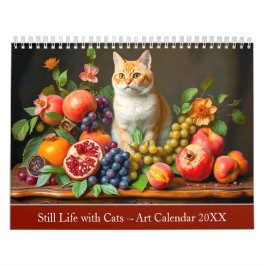 Calendario Still Life with Cats – Art Calendar 2026