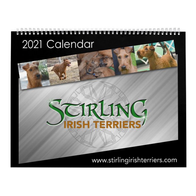 Calendario Stirling Irish Terriers 2021 (Tapa)