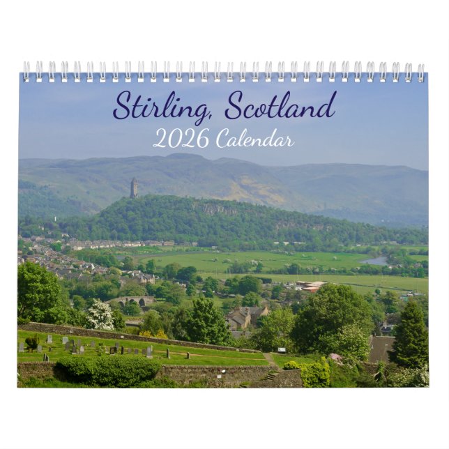Calendario Stirling Scotland 2026 Calendar (Tapa)