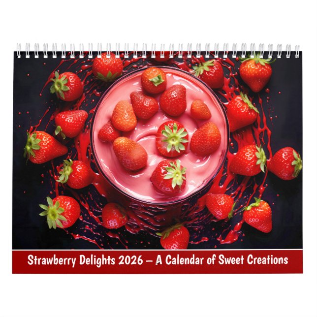 Calendario Strawberry Delights 2026 – A Calendar of Sweet Cre (Tapa)