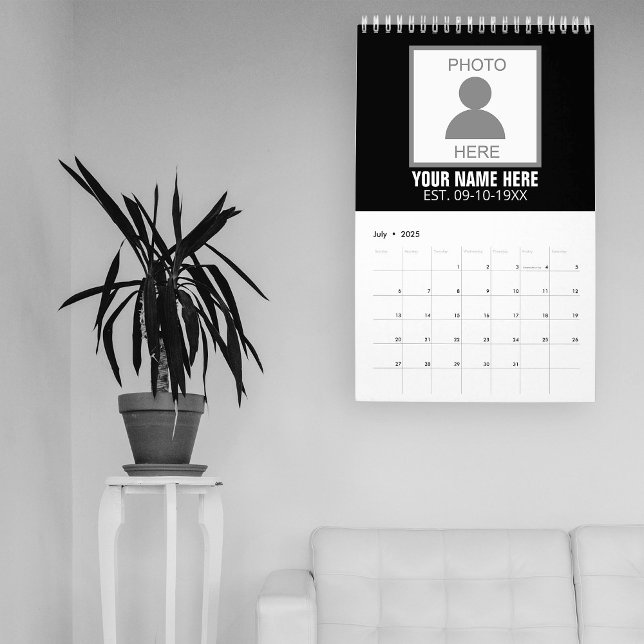 Calendario Su foto aquí Nombre y edad (Subido por el creador)