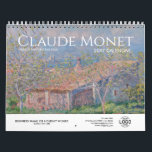 Calendario Su logotipo Monet Art Business Gift Promotional 20<br><div class="desc">Personalizado logo promocional de negocios calendario 2023 con hermosas pinturas de arte de Claude Monet, pintor francés (1840-1926), y también con toda la información de contacto de su personalizado de negocios incluyendo su logotipo. Perfecto como regalo de vacaciones para navidades para todos los que aman y aprecian el arte, puedes...</div>