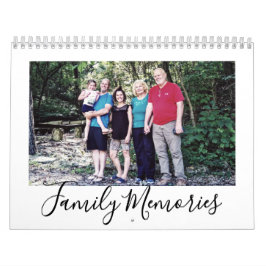 Calendario Sube tus recuerdos de fotos familiares personaliza