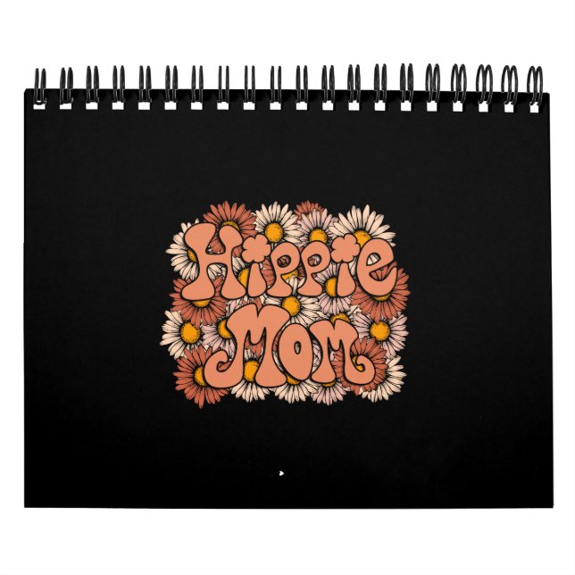 Calendario Sublimación de mamá hippie (Tapa)
