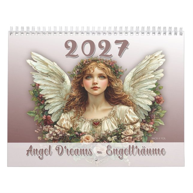Calendario Sueños de Ángel – Engelträume 2027 (Tapa)